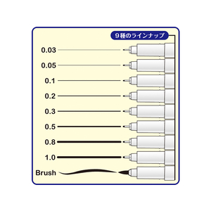 寺西化学工業 ラッションドローイングペン 0.3 黒 F185431-MRD-03-T1-イメージ3