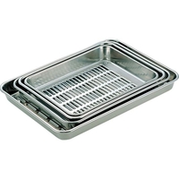 赤川器物製作所 赤川器物/AG 18-8水切バット 15枚取 15枚取295×231×43mm FCK9926-026023006