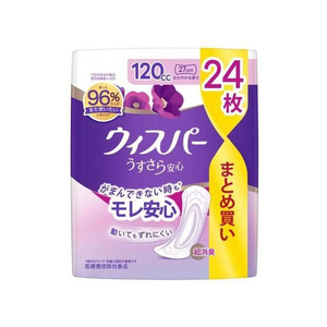 Ｐ＆Ｇ ウィスパー うすさら安心 120cc 多いときも安心 24枚 FCN1031-イメージ1
