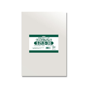 シモジマ クリスタルパック 215×300mm 100枚×10袋 S21.5-30 FC48170-006753029-イメージ1