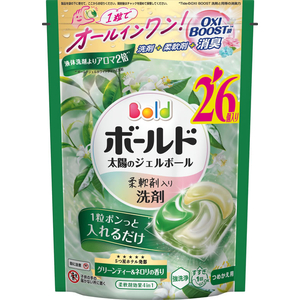 Ｐ＆Ｇ ボールド ジェルボール4D グリーンティー&ネロリ 詰替 26個 FCK096C-イメージ2
