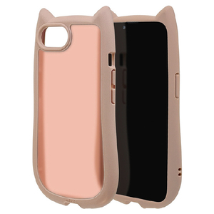 ラスタバナナ iphone17e/16e用 mimi 猫耳ﾊｲﾌﾞﾘｯﾄﾞｹｰｽ tpu×pc スモーキーピンク×フロストピンク 8657IP5EHPSPKFP-イメージ1