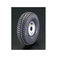 エスコ 車輪 空気入 スチールリム ベアリング 260×85mm FCY9526-EA986MW-261