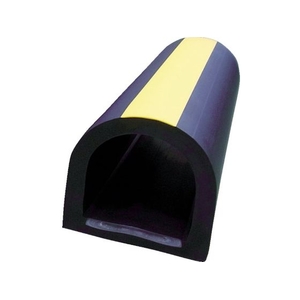 八興販売 ネオストッパー 黒(黄色ライン)100116 FC158HK-8289261-イメージ1