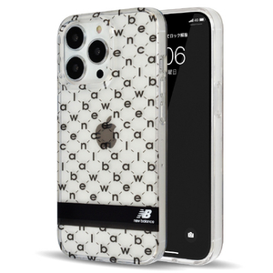 エム・ディー・シー iPhone 13 Pro用new balance TPUクリアケース/モノグラム/ブラック MD-74901-1-イメージ1
