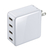 サンワサプライ USB充電器(4ポート・合計6A) ホワイト ACA-IP54W-イメージ1
