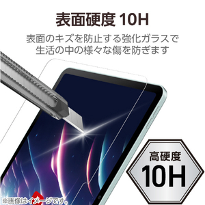 エレコム 13インチiPad Pro(M4)用ガラスフィルム 動画映え 超透明 ガイドフレーム付 TB-A25PLFLGAR-イメージ5