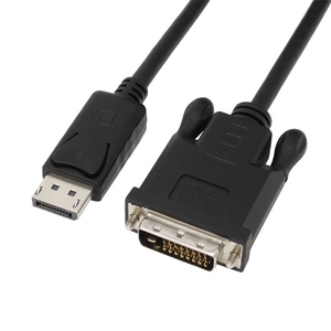 アイネックス DisplayPort - DVIアクティブケーブル 2m ブラック AMC-DPDVI20-イメージ1