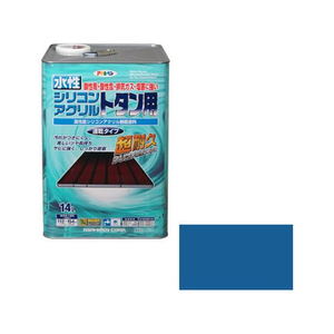 アサヒペン 水性シリコンアクリルトタン用 14L スカイブルー FC251PP-イメージ1