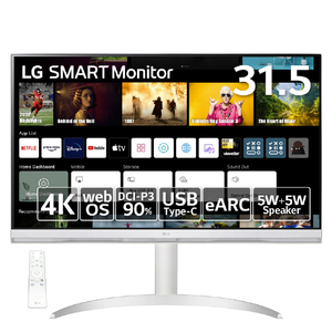 LGエレクトロニクス 31.5型液晶ディスプレイ LG SMART Monitor ホワイト 32SQ730S-H LGエレクトロニクス 31.5型液晶ディスプレイ LG SMART Monitor ホワイト 32SQ730S-H