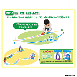 バンダイ アンパンマン 手ころがしでおしゃべりするよ♪アンパンマンはじめてレール&SLマンセットDX APﾊｼﾞﾒﾃﾚ-ﾙSLﾏﾝｾﾂﾄDX-イメージ6