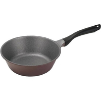 パール金属 さっと量れるメガストーン 深型フライパン24cm目盛付 FC994NP-HC-61