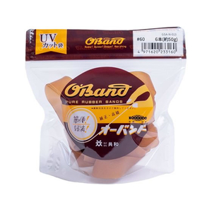 共和 輪ゴム オーバンド 透明袋 #60 アメ 50g FC898SZ-GSA-N-013-イメージ1