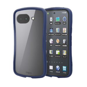 エレコム Google Pixel 10a用Grippy ハイブリッドケース フレームカラー 極限 ネイビー PM-P261GRPFCKNV-イメージ2