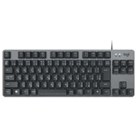 ロジクール メカニカルキーボード BLUEクリッキー K835 TKL グラファイト/スレートグレー K835GPB