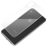 PGA iPhone X用 背面保護ガラス スーパークリア PG-17XGL31