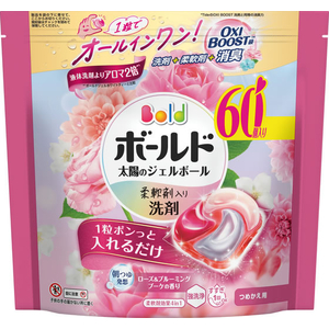 Ｐ＆Ｇ ボールド ジェルボール4D ローズ&ブルーミングブーケ 詰替 60個 FCK098C-イメージ2