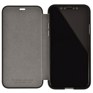パワーサポート iPhone X用 Ultrasuede Flip Case Asphalt PGK-90-イメージ2