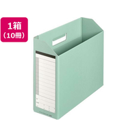 プラス ボックスファイル/A4/ダンボックス/グリーン/87-530 10冊 FCC5099-87530/BF10A4100