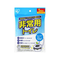 アイリスオーヤマ 非常用トイレセット 10g 5回分 FCE212R-BTS10-5