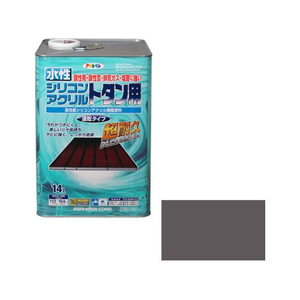 アサヒペン 水性シリコンアクリルトタン用 14L グレー FC253PP-イメージ1