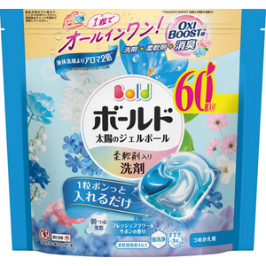 Ｐ＆Ｇ ボールド ジェルボール4D フレッシュフラワー&サボン 詰替 60個 FCK099C-イメージ2