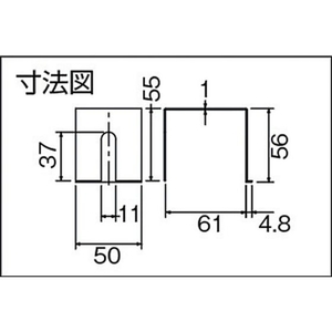 ダイケン ドアハンガー ニュートン20サイドカバー N20-HRドアハンガー用サイドカバー FC853FK-3814742-イメージ4