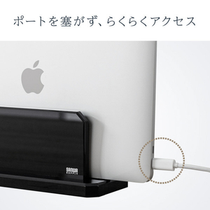 サンワサプライ ノートパソコン用アクリルスタンド(縦置きタイプ) PDA-STN32BKN-イメージ15