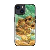 ikins iPhone 15 Plus用天然貝ケース ひまわり I25491I15PL