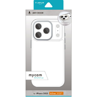 MSソリューションズ iPhone 17 Pro用カメラ保護ハイブリッドケース 「mycam」 シルバー LN-IP25MCSV