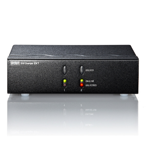 サンワサプライ ディスプレイ切替器(DVI24pin用)・2回路 SW-EDV2N2 ACアダプタ DC9V/1A 湿度80%以下 結露なきこと