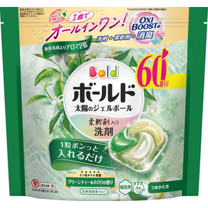Ｐ＆Ｇ ボールド ジェルボール4D グリーンティー&ネロリ 詰替 60個 FCK100C-イメージ2