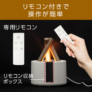 グリーンハウス 超音波式加湿器 GH-UMBA-WH-イメージ5