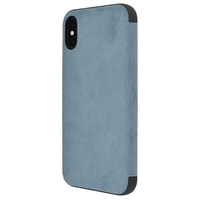 パワーサポート iPhone X用 Ultrasuede Flip Case Sky PGK-92