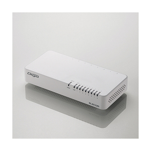 エレコム 1000BASE-T対応 スイッチングハブ(8ポート) ホワイト EHC-G08PN2-JW エレコム 1000BASE-T対応 スイッチングハブ(8ポート) ホワイト EHC-G08PN2-JW