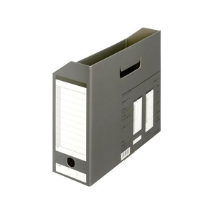 プラス ボックスファイル/A4/ダンボックス ダークグレー/87528 10冊 FCC5101-87528/BF10A4100-イメージ2