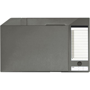 プラス ボックスファイル/A4/ダンボックス ダークグレー/87528 10冊 FCC5101-87528/BF10A4100-イメージ3