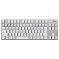 ロジクール メカニカルキーボード BLUEクリッキー K835 TKL オフホワイト/シルバー K835OWB