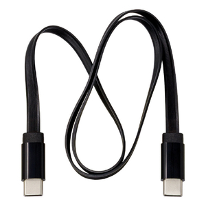 アイネックス USB2．0 Type-Cケーブル PD60W ソフト&フラット 0．5m ブラック U20CC-MM05P6F-イメージ2
