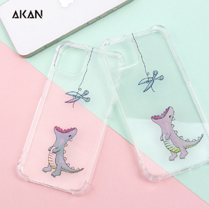 AKAN iPhone 14用ソフトタフケース はらぺこザウルス ピンク AK23492I14-イメージ13