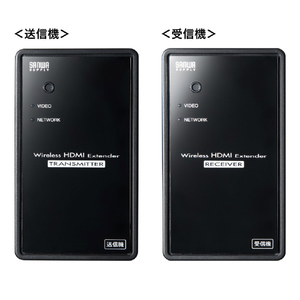 サンワサプライ ワイヤレス分配HDMIエクステンダー(2分配) VGA-EXWHD7N-イメージ4