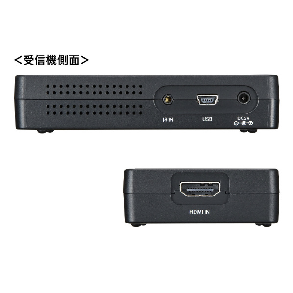 サンワサプライ ワイヤレス分配HDMIエクステンダー(2分配) VGA-EXWHD7N HDCP ディスプレイ 出力機器もHDCPに対応している必要があります 対応 19pin メス×1 1×H2 1×D5 9cm