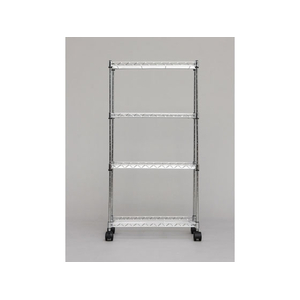 アイリスオーヤマ メタルラック スリム Φ12.7mm 4段 幅25×奥行48×高さ88cm FC07118-MK-2508N-イメージ3