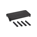 トラスコ中山 TRUSCO　プラ棚用　棚板セット軽量型　脚付　800X350　黒 TPT-234S-BK