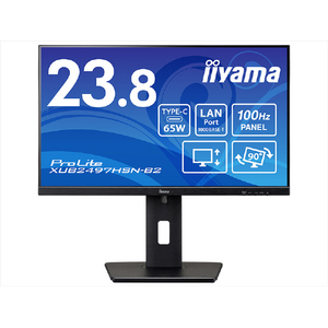 iiyama 23．8型フルHD IPS方式パネル 液晶ディスプレイ iiyama ブラック XUB2497HSN-B2-イメージ2