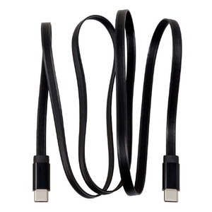 アイネックス USB2．0 Type-Cケーブル PD60W ソフト&フラット 1m ブラック U20CC-MM10P6F-イメージ2