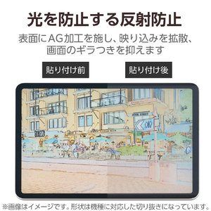 エレコム 13インチiPad Pro(M4)用フィルム 紙心地 着脱式 反射防止 ケント紙タイプ TB-A25PLFLNSPLL-イメージ6