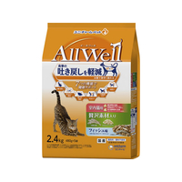 ユニ・チャーム AllWell 室内猫用 贅沢素材入り フィッシュ味 天然小魚とささみ フリーズドライ入り 2.4kg FCJ614N