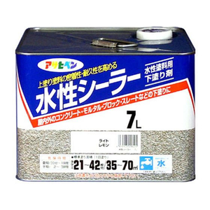 アサヒペン 水性シーラー 7L ライトレモン FC255PP-イメージ1