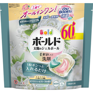 Ｐ＆Ｇ ボールド ジェルボール4D ホワイトティー&フローラル 詰替 60個 FCK101C-イメージ2
